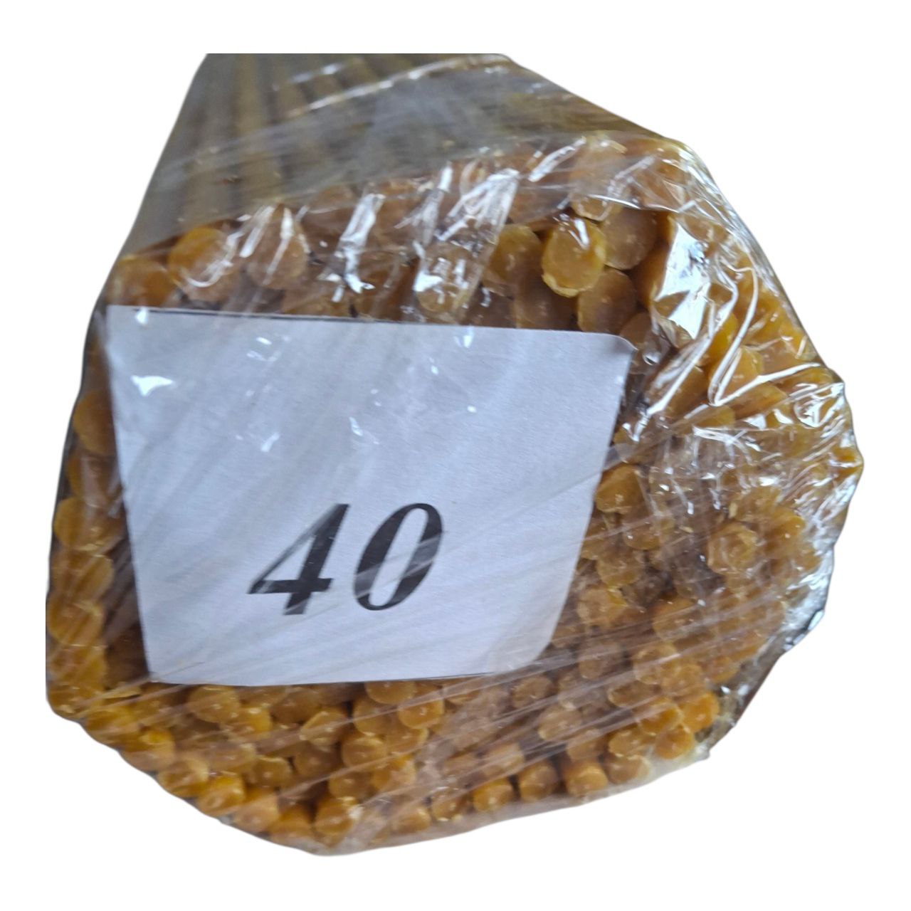 Свічки церковні парафінові №40 (пачка 2 кг)