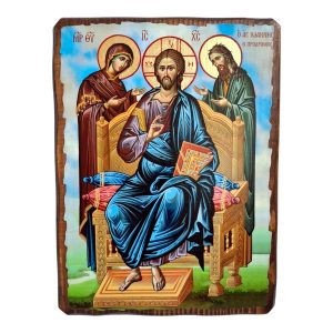 Ікона Деісус  (Спаситель Ісус Христос), ікона на дереві 21х28 см